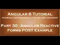 Angular reactive forms post example