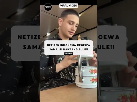 Bule Bawa Rantang, Isinya Bikin Patah Hati‼️ #reaksibule #shorts #viralvideo #namakutakbiasa