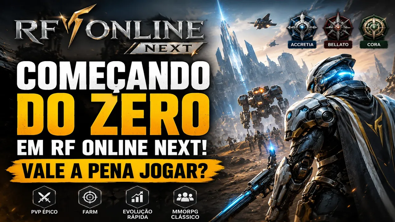 Começando do Zero em RF Online Next! Vale a Pena Jogar?