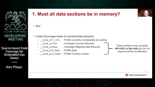 2020 LLVM Developers Meeting A Phipps Source-based Code Coverage for Embedded Use Cases