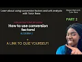 Conversion Factors - Multiple conversions in one problem 2
