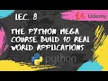 List Types The Python Mega Course Build 10 Real World Applications lec - 8