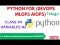 PYTHON FOR DEVOPS MLOPS AIOPS FRESHERS