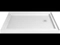 Review DreamLine SlimLine Right Drain Double Threshold Shower Base in White 2021