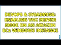DevOps SysAdmins Enabling VNC Server Mode on an Amazon EC2 Windows Instance 2 Solutions