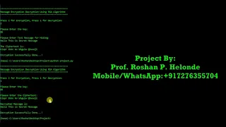 Encryption Decryption Using RSA Algorithm Python Source Code