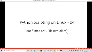 Python Scripting on Linux - Read Parse XML Document using xml dom module