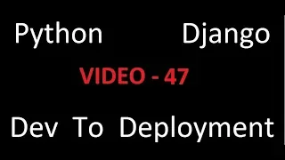 Python Django Dev To Deployment Project Based Course - Dashboard Functionality