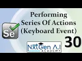Selenium Tutorials for Beginners 30 How to perform Series of Keyboard Actions