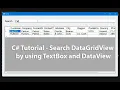 C - Search DataGridView by using TextBox and DataView