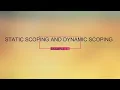 EXAMPLE1 PROGRAM OUTPUT FOR STATIC AND DYNAMIC SCOPING