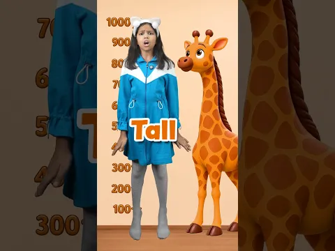 I am TALL TALL TALL - Rhyming Words for Kids 🎵 | Adi Connection #shorts
