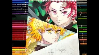 رسم زينتسو Drawing Zenitsu Kimetsu No Yaiba 