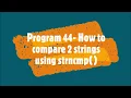 Program44-How to compare two strings using strncmp