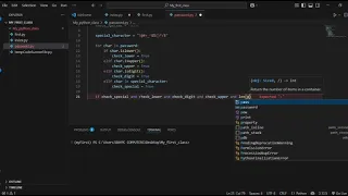 How to write a python code to validate password