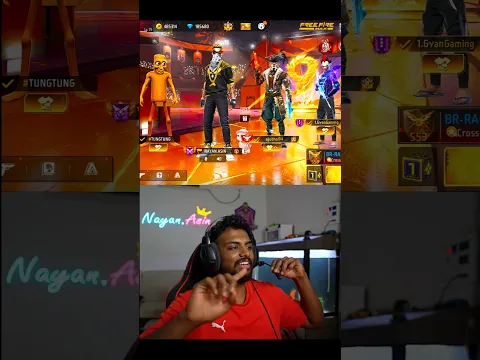 Ajjubhai , GyanGaming & TungTung In My Lobby 😱 #shorts #freefire #montagem