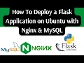 How To Deploy a Flask Application on a VPS Ubuntu with Nginx MySQL
