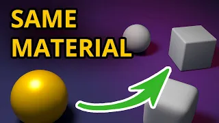 Apply Same Material to Multiple Objects - Blender Quick Tips