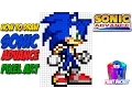 How to Draw Sonic the Hedgehog 16-Bit - Drawing Sega s Sonic Advance Pixel Art Tutorial