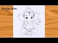 How To Draw Ganesha Step By Step Ganesh Chaturthi Drawing Chitra
