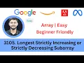 LeetCode 3105 Longest Strictly Increasing or Strictly Decreasing Subarray Array Easy