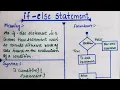 if - else statement Flowchart of if-else Selection statement in Java Part-2 Hindi lec-20