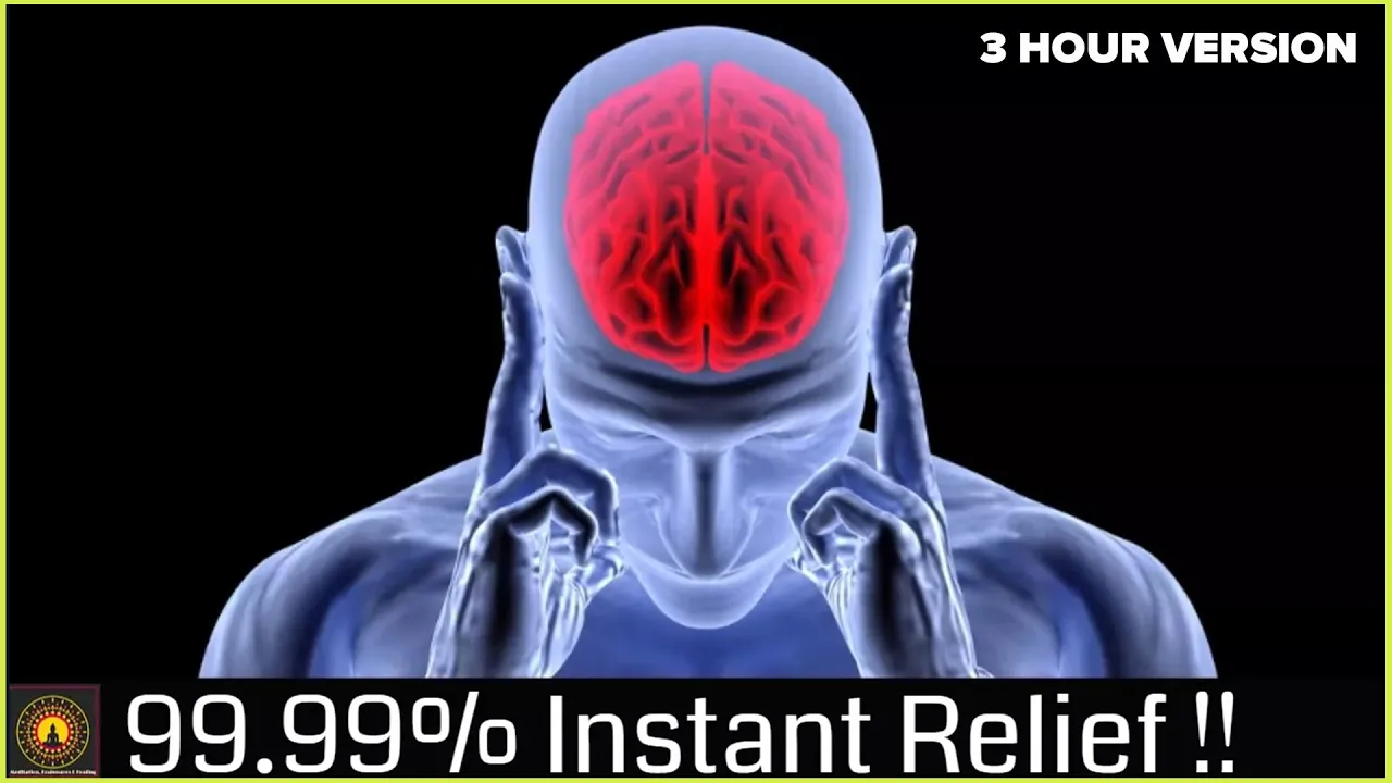 Instant Migraine Headache Relief Pure Binaural Beats | Stress Relief | Healing Music (3Hr Version)