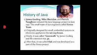 Java Tutorial Part - 2 History Of Java Features Of Java Hello Java Program