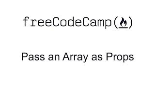Pass an Array as Props - React