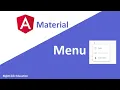Angular Material Menu Angular Material Tutorial 16