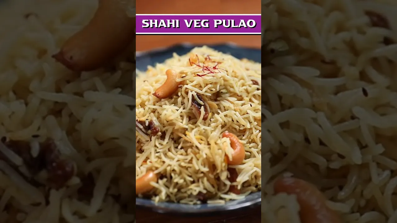 Shahi Veg Pulao Recipe    Delicious Food Recipes #shorts #vegpulao #shahipulao #vegrecipe