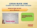 Unit5 L6 1 Linear Code solved Example of LBC Find Out generator matrix using Parity Check matrix