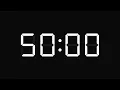 50 Minute Timer with Alarm - 3000 Second Countdown