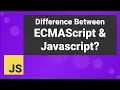 The Difference Between ECMAScript and Javascript Explained in Tamil