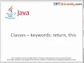 Java keywords - return this