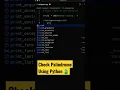 Python program to check palindrome one liner code