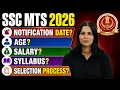 SSC MTS Notification 2026 Date SSC MTS Vacancy Syllabus Age Selection Process Full Details