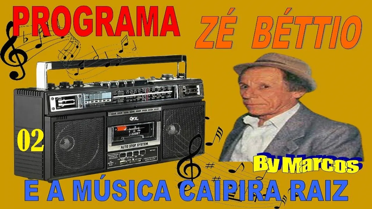 02 - Programa ZÉ BÉTTIO tocando a verdadeira  música caipira raiz  - Só Saudades  (by Marcos)