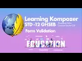 Form validation Using kompozer Computer science STD-12 GHSEB