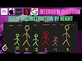 Queue Reconstruction by Height - 406 LEETCODE