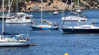Sailing along the south coast of france