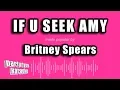 Download Lagu Britney Spears - If U Seek Amy (Karaoke Version)