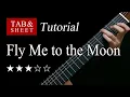 Download Lagu Fly Me to the Moon - Fingerstyle Lesson + TAB
