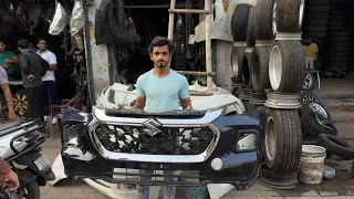 Branded car bumper & side door second hand best prize mayapuri scrap market New Delhi