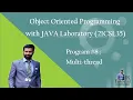 Java program that implements a multi-thread application Program Multithreading java Thread