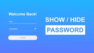 Password Toggle With JavaScript With Source Code