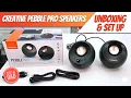 Creative Pebble Pro Computer Speakers UNBOXING SET UP