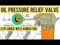 Oil Pressure Relief Valve Explained With Animation Automotive Valves Part 1
