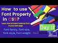 Font Properties in CSS CSS Tutorial For Beginners Web Development Tutorial