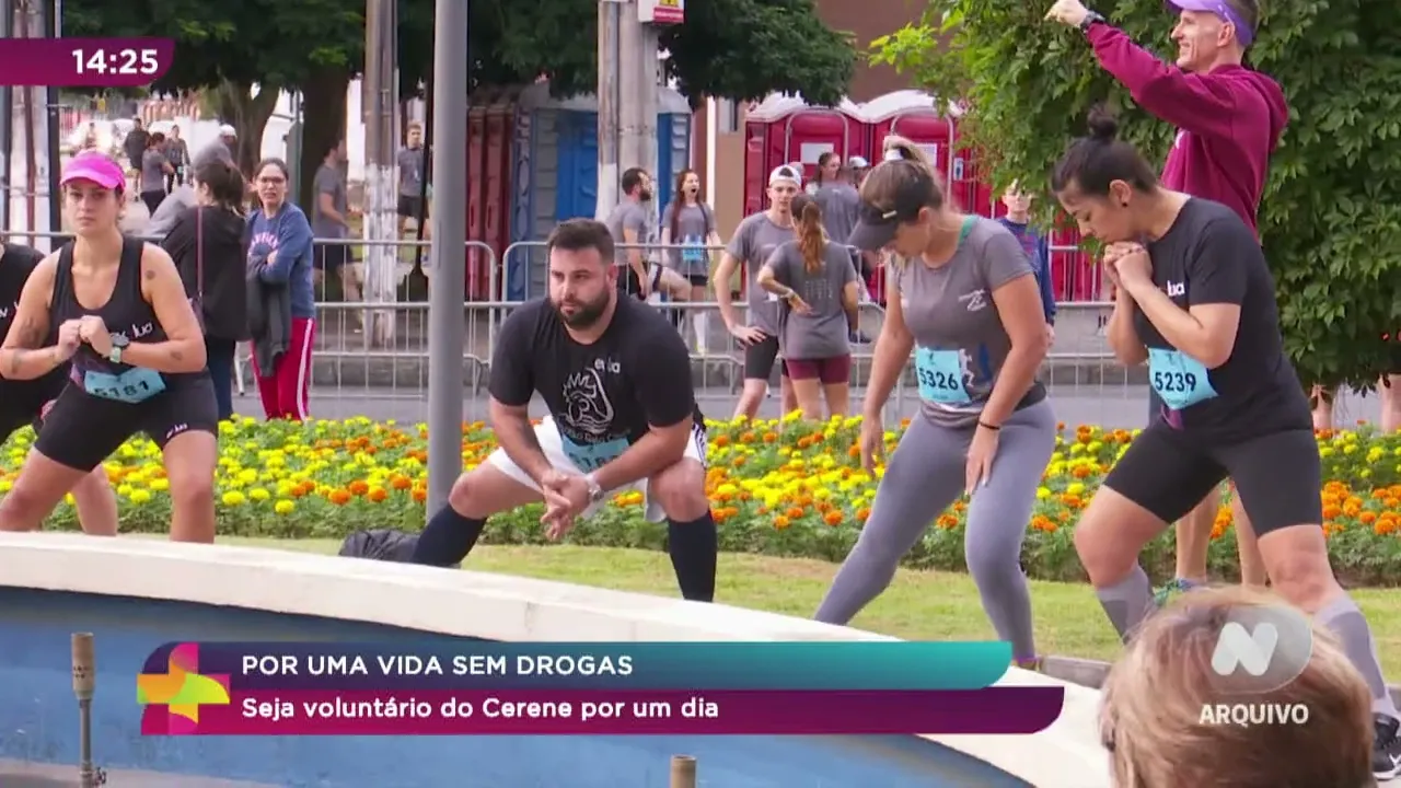 Por uma vida sem drogas: seja voluntário do Cerene por um dia